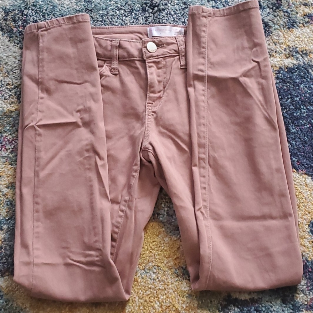 Blush skinny legs